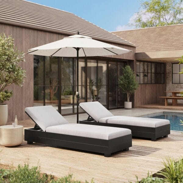 TG Aluminum Daybed Sun Lounger Patio Furniture Outdoor beach lounge chairs Furniture
