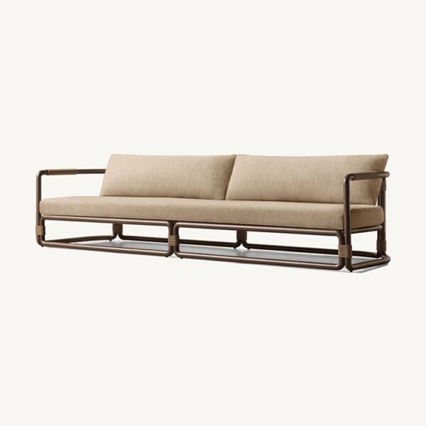 Aluminum outdoor sofa